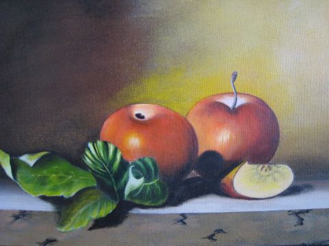 L'artiste Marie-Christine COTTAREL   - pommes
