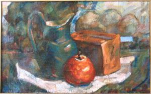 Peinture de valery mishchenko: pomme 