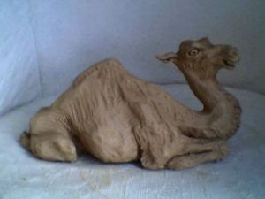 Sculpture de orla: le lama