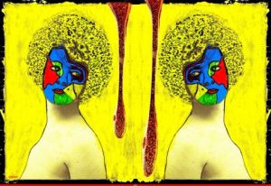 Collage de djamels: Double portrait de femme