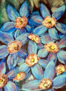 Voir le détail de cette oeuvre: fleurs bleues