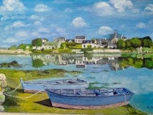 Voir cette oeuvre de Andre: Ilot Saint Cadot - Morbihan