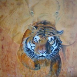 Peinture de Bernard BRUGERON: tigre