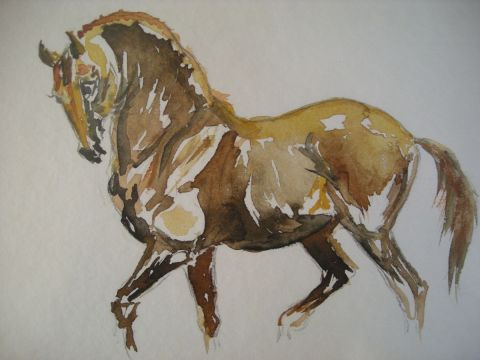 L'artiste orla - cheval iberique