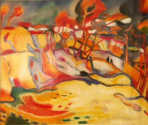 Inspiration Georges Braque - Peinture - Veronique Rond Frenot