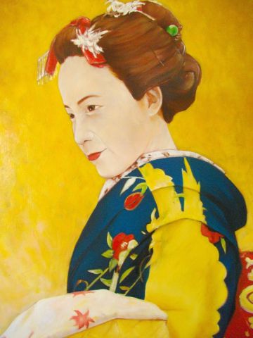 geisha - Peinture - marie sauvage