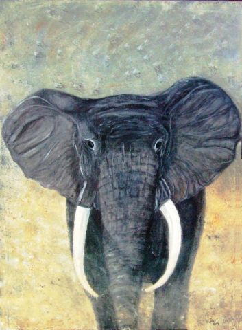 Elephant - Peinture - Iso