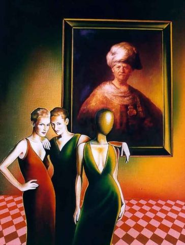 Hommage a Rembrandt - Peinture - Marc VERAT Hommage a Rembrandt - Peinture - Marc VERAT