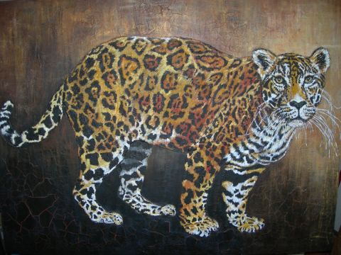 jaguar - Peinture - mireille rolin