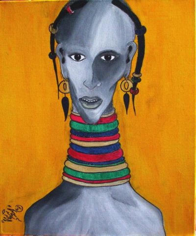 L'artiste Opresco-Poirier - Femme girafe