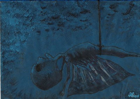 L'artiste tazmaniko - alien aux ailes argentees