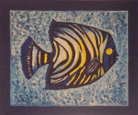 L'artiste marie therese bas - poisson du lagon