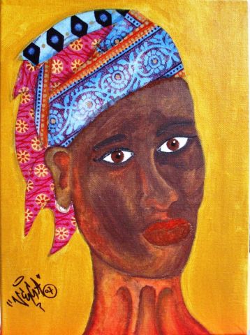 Africaine - Peinture - Opresco-Poirier