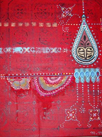 L'artiste Monika Macken - Indian red