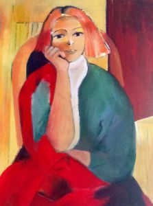 Voir cette oeuvre de L'atelier de Marlene Toutain :   Jeune fille à l'écharpe rouge