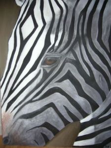 Peinture de ANTONIOTTI severine: zebre du cap
