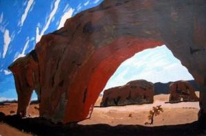 Peinture de mik-art: le desert americain