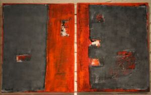 Voir cette oeuvre de Catherine Meijnen: duo rouge gris