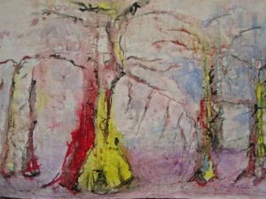 Oeuvre de Mireille Barrelle: arbres des bayous