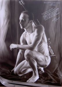 Peinture de christophe durand: Vincent DEFRASNEChampion Olympique biathlon