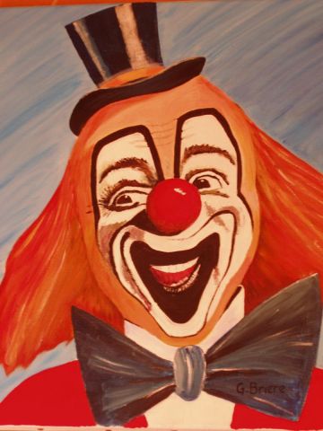 clown - Peinture - Gerard Briere