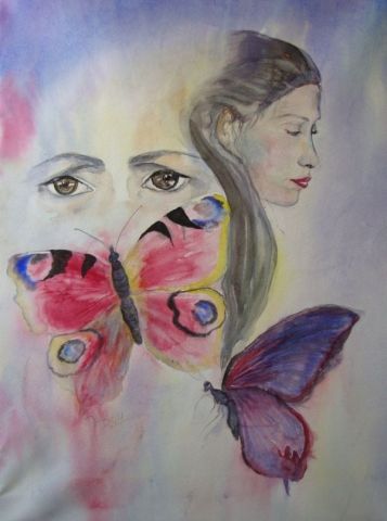 L'artiste Nabou - les papillons sont des âmes