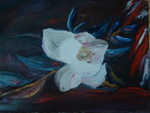 magnolia - Peinture - Francoise Caput