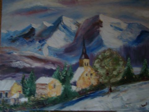 quel est belle la montagne - Peinture - Francoise Caput