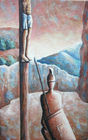 Petite crucifixion - Peinture - Lionel Le Jeune