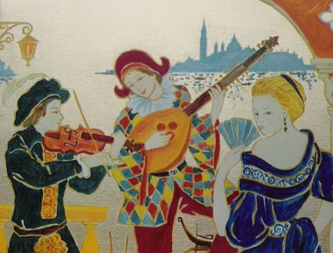 L'artiste EMILE ROCHER - Amours secrets Periode Or Venise L'artiste EMILE ROCHER - Amours secrets Periode Or Venise