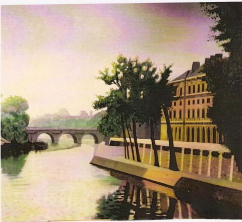 La Seine - Peinture - BERNASCONI LOUIS La Seine - Peinture - BERNASCONI LOUIS