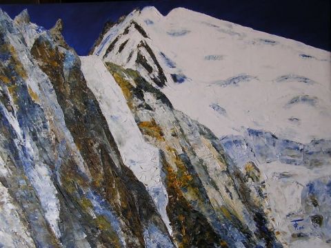 L'artiste Gilles Fabre - Mt Blanc