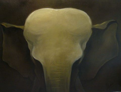 elephant - Peinture - ANTONIOTTI severine