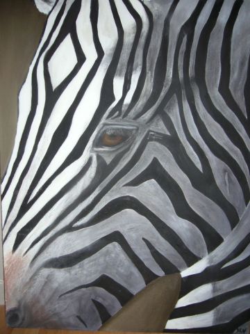 zebre du cap - Peinture - ANTONIOTTI severine