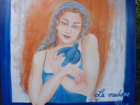 L'artiste agnes  racine vikouloff - La madonne bleu