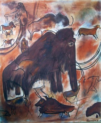 Mamouth - Peinture - Florence Bachelier Mamouth - Peinture - Florence Bachelier