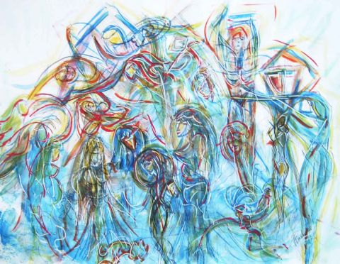 Dans des corps - Peinture - Florence Bachelier Dans des corps - Peinture - Florence Bachelier