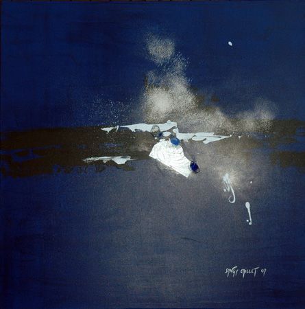 L'artiste martine sangy caillet - Nuit bleue