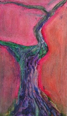 L'artiste Mireille Barrelle - arbre