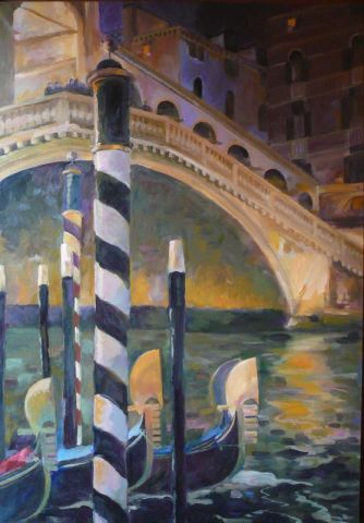 L'artiste Mario BAROCAS - Pont du Rialto