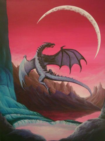 dragon - Peinture - alexandre thore