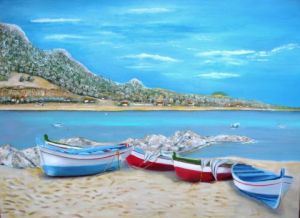 Peinture de jean-marie arbonnier: baie sicilienne