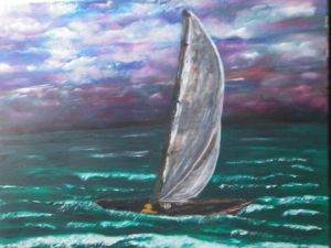 Peinture de danielle: Tempête en mer