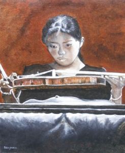 Voir cette oeuvre de Edith Bleu: Jeune fille au violon