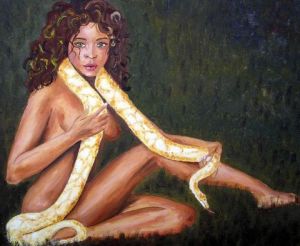 Peinture de chantalthomasroge: La belle et l'albinos