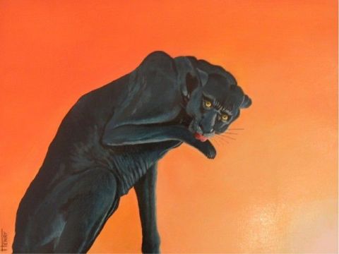 L'artiste DESNOYERS - La panthere