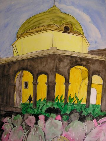 Peinture : ERMITA DE SANTA ANA. CHICLANA. CADIX - GHIS Peinture : ERMITA DE SANTA ANA. CHICLANA. CADIX - GHIS