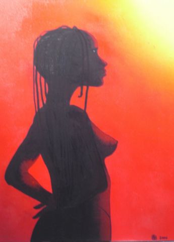 africaine style BD - Peinture - R