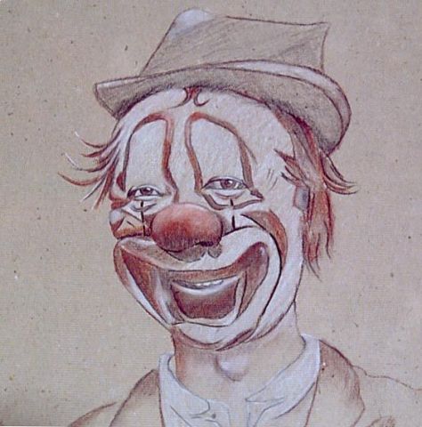 Clown sourire - Dessin - Akila