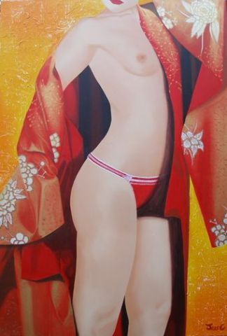 Peinture : Le kimono - JessC Peinture : Le kimono - JessC